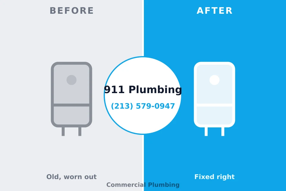 Before and after: plumbing repair Winsted, MN